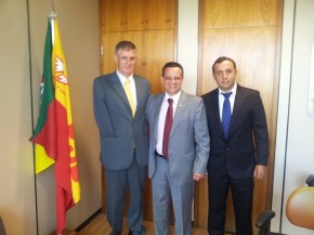 Beto recebeu prefeito em seu gabinete. Foto: Rodimar Oliveira