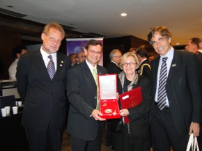 Presidente do CNPq, Beto, Wrana e o presidente da Finep